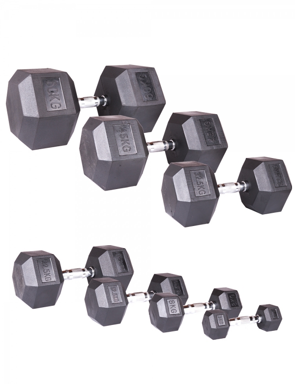 Hex Kurzhanteln 27.5Kg.