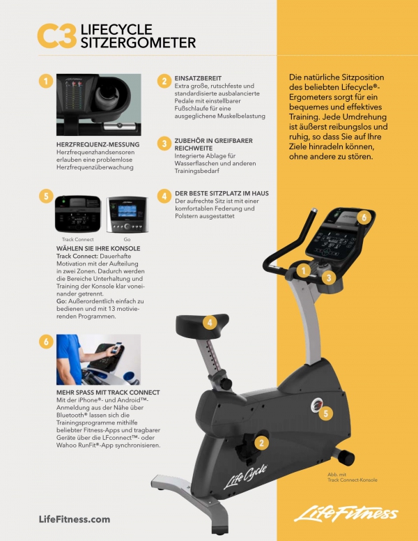life fitness c3 upright cycle