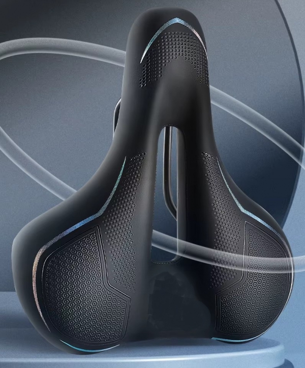 Fahrradsattel mit Aussparung Breite 17cm