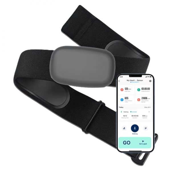 FitPos Pulsgurt CL813 ANT+ 5 kHz + Bluetooth Schwarz