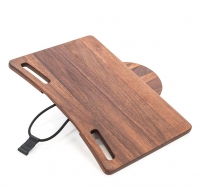 Nohrd Bike Fahrradergometer Laptop-Auflage Nussbaum