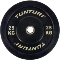 Tunturi Bumper Plate Hantelscheiben 50 mm 25 kg Einzeln
