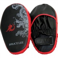 Bruce Lee Deluxe Coaching Mitts Trainer Handpratzen Schwarz