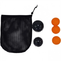 Tunturi Massage Ball Set mit Aufbewahrungsnetz