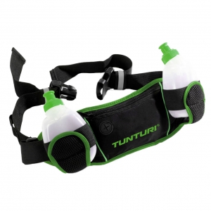 Tunturi Running Belt - Jogging Gürtel mit Flaschen Schwarz