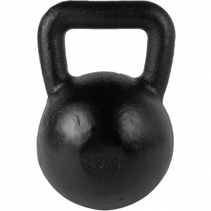 Tunturi Gusseisen Kettlebell mit Gummi Boden 28 kg Schwarz