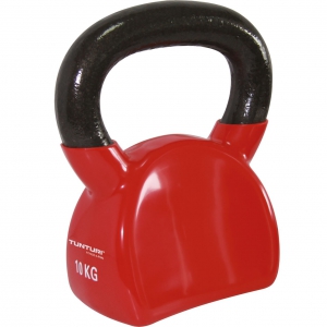 Tunturi Vinyl Gusseisen Kettlebell 10 kg Rot