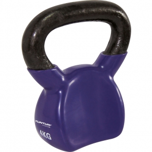 Tunturi Vinyl Gusseisen Kettlebell 4 kg Violett