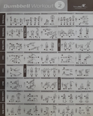 Uebungsposter Dumbbell-Workout 50x40cm