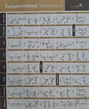 Uebungsposter Suspension-Workout 50x40cm