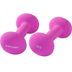 Tunturi Neopren Kurzhanteln 2 x 3 kg Violett