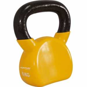 Tunturi Vinyl Gusseisen Kettlebell 6 kg Gelb