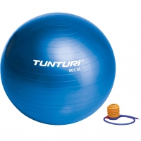 Tunturi Gym Ball - Gymnastikball Sitzball 90 cm Blau