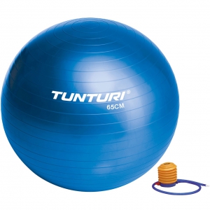 Tunturi Gym Ball - Gymnastikball Sitzball 65 cm Blau