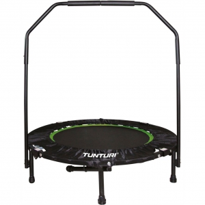 Tunturi Fitness Trampolin faltbar & verstellbar Schwarz