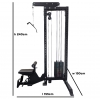 Lat Pull/Row Standalone mit 90kg. Gewichtsblock