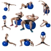 Tunturi Gymball - Fitnessball reissfest ABS 65 cm schwarz