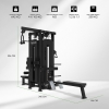 Tunturi Platinum 4-in1 Multi Station mit Gewichtsstapel